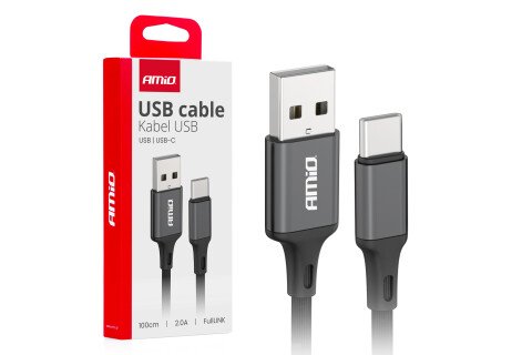 USB-A - USB-C 2A nabíjecí kabel 100 cm FullLINK AMIO-03899