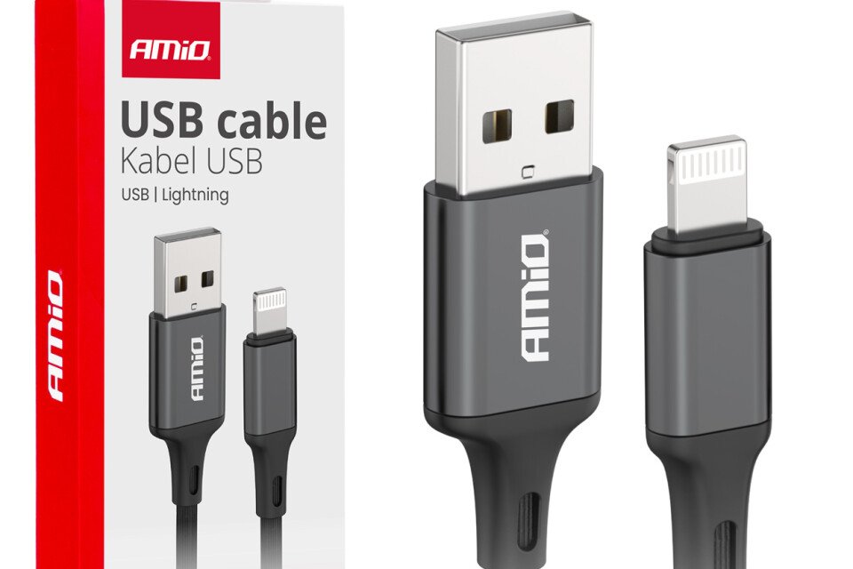 Kabel ładujący USB-A - LIGHTNING IPHONE 2A 100cm FullLINK AMIO-03901