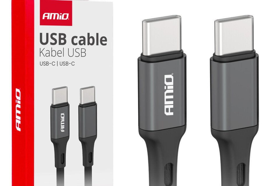 USB-C - Καλώδιο φόρτισης USB-C 60W 100cm FullLINK AMIO-03902