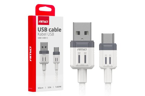 USB-A - USB-C 3A καλώδιο φόρτισης 100 cm FullLINK AMIO-03905