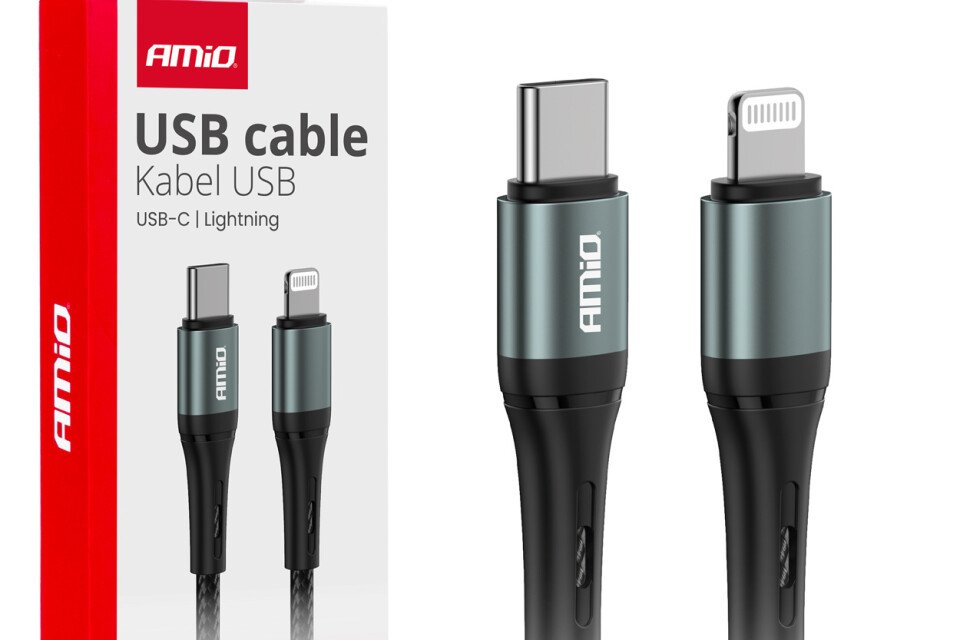 Καλώδιο φόρτισης USB-C - IPHONE LIGHTNING 20W 100cm AMIO-03916