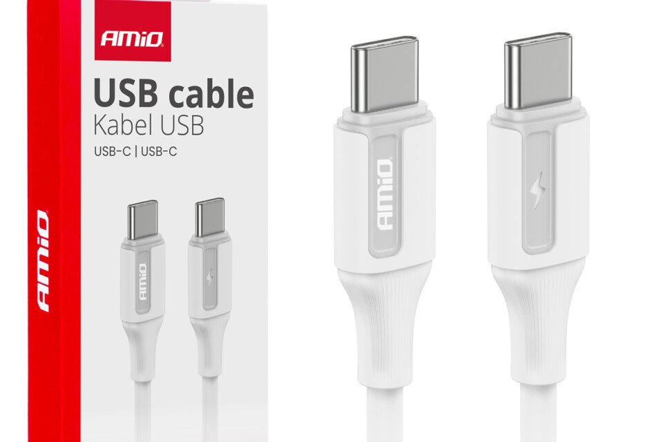 USB-C - USB-C töltőkábel 60 W 100 cm FullLINK AMIO-03920