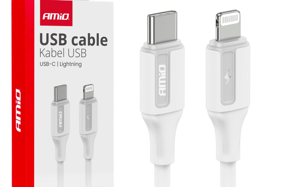 USB-C kabl za punjenje - IPHONE LIGHTNING 20V 100cm AMIO-03922