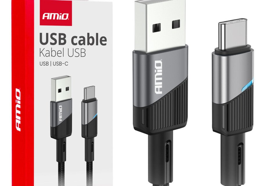 USB-A - USB-C 3A kabl za punjenje 100 cm FullLINK AMIO-03923