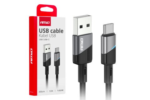 Kabel ładujący USB-A - USB-C 3A 200 cm FullLINK AMIO-03924