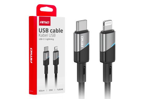 USB-C-Ladekabel – IPHONE LIGHTNING 20 W 100 cm AMIO-03928