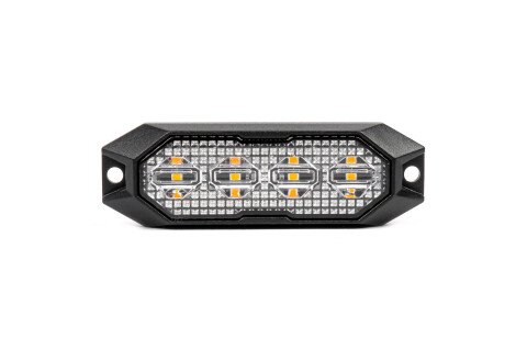 Lampeggiante piatto 4x3W LED R65 R10 12V 24V AMIO-03929