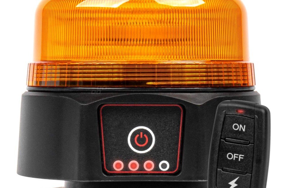 Kabellose LED-Signalleuchte mit Fernbedienung R65 R10 12V 24V AMIO-03932