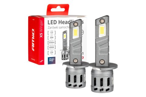 Becuri auto LED seria X5 Winger H1 6000K Canbus AMIO-03943