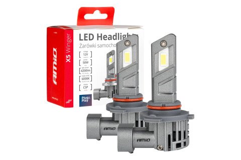 Żarówki Samochodowe LED Seria X5 Winger HB3 6000K Canbus AMIO-03948
