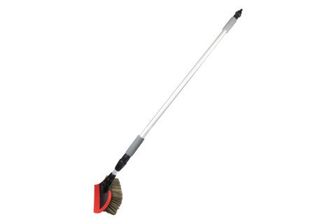 Průtokový kartáč s teleskopickou tyčí 97-160cm pro mytí aut AMIO-03955