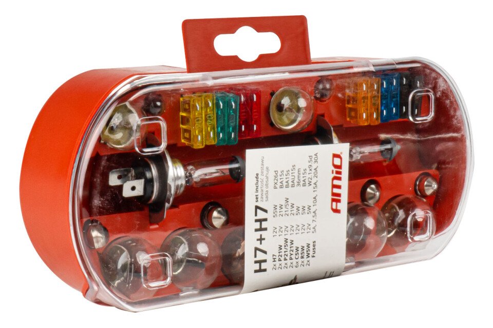 Osnovni set, set rezervnih sijalica, 30 kom H7 + H7 AMIO-03959