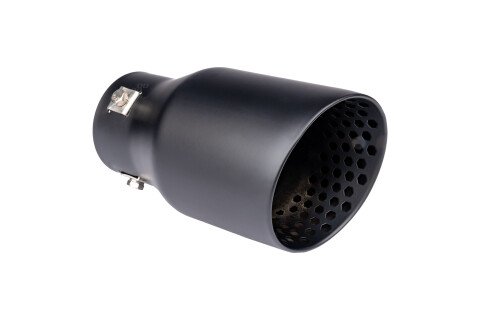 Terminale marmitta di scarico, acciaio inossidabile nero opaco AMIO-04061