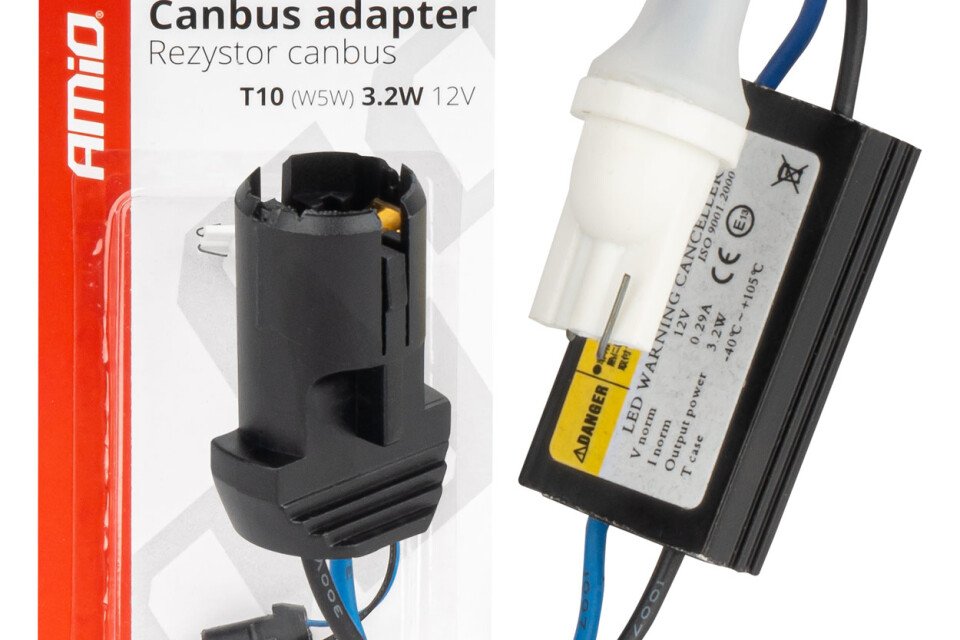 CANBUS otpornik za LED sijalice 12V 3.2V T10 V5V AMIO-04087