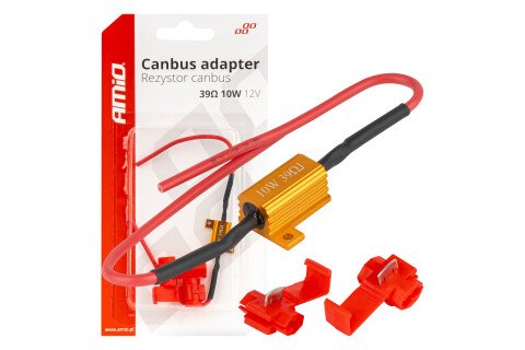 CANBUS ellenállás LED izzókhoz 39Ω 10W AMIO-04091