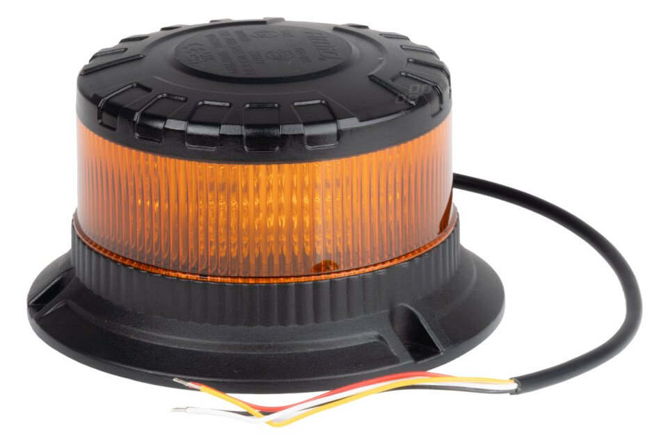 Villogó Rooster LED jelzőlámpa W28B 12V 24V AMIO-04106