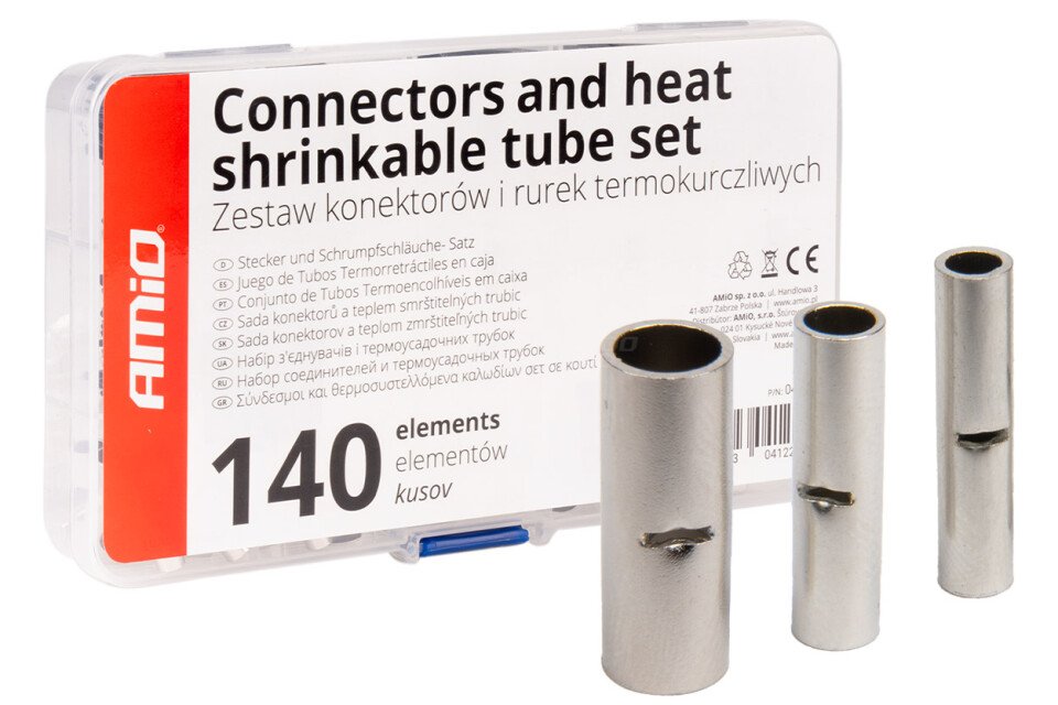 Set kabelskih konektora BN1.25 BN2 BN5.5 160 kom konektora AMIO-04123