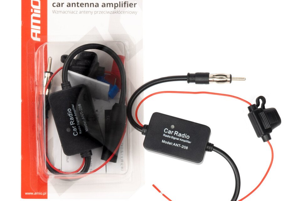 Auto antensko pojačalo protiv smetnji 12V AMIO-04133