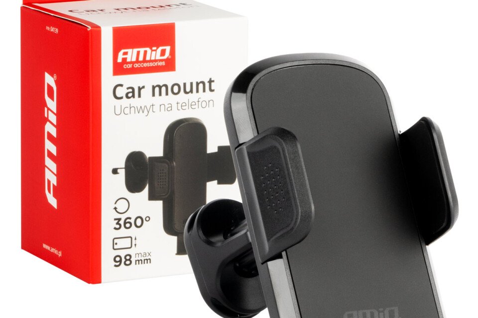 Držač za automobilski telefon sa rešetkom za ventilaciju od 360° AMIO-04139