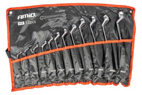 Klucze klucze kątowe 6-32 mm 12 sztuk AMIO-04197