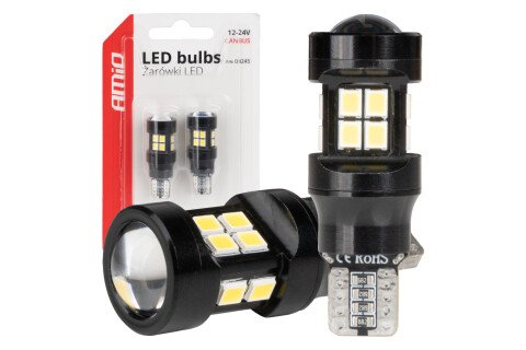 LED CANBUS sijalice T15 V16V 15SMD 2835 Bela 12V 24V AMIO-04245