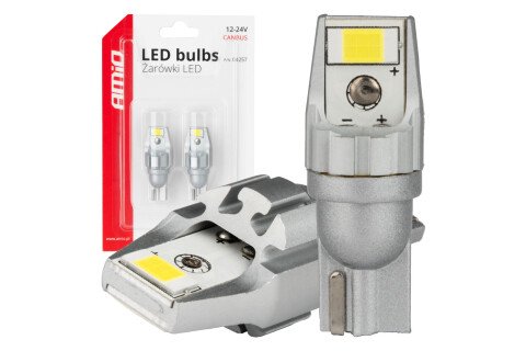 LED CANBUS sijalice T15 V16V 2SMD 3570 Bela 12V 24V AMIO-04257