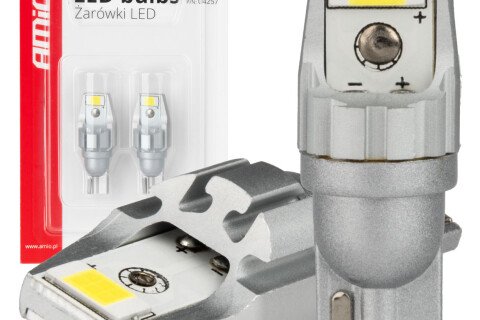 Becuri LED CANBUS T15 W16W 2SMD 3570 Alb 12V 24V AMIO-04257