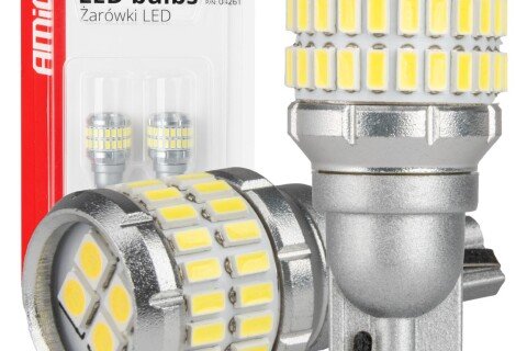 Becuri LED CANBUS T15 W16W 48SMD 4SMD 3014 3030 Alb 12V 24V AMIO-04261