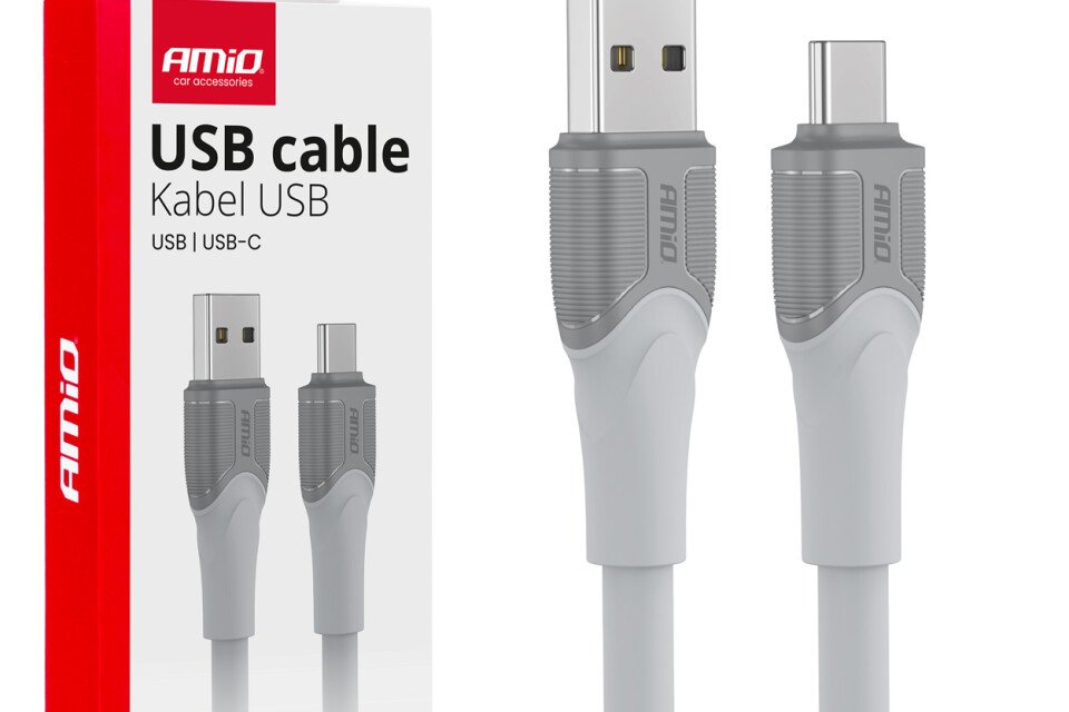 USB-A USB-C kabel za punjenje 60W 200cm FullLINK prijenos podataka AMIO-04290