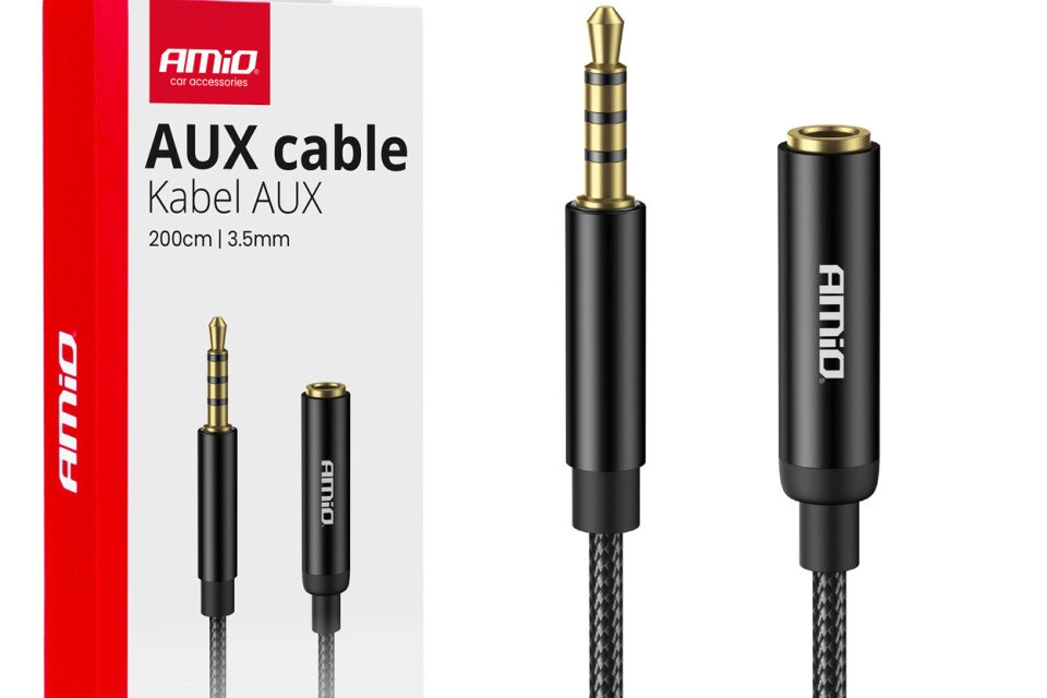 Audio produžetak AUX Mini Jack 3,5 mm 2 m AMIO-04296