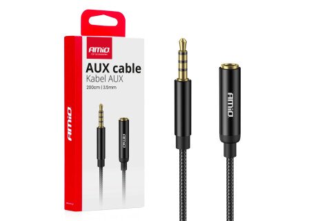 Audio produžetak AUX Mini Jack 3,5 mm 2 m AMIO-04296