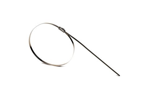 Zaciski metalowe ze stali nierdzewnej 4,6x250mm 100 szt. AMIO-04322