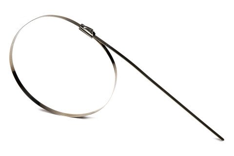 Zaciski metalowe ze stali nierdzewnej 4,6x250mm 100 szt. AMIO-04322