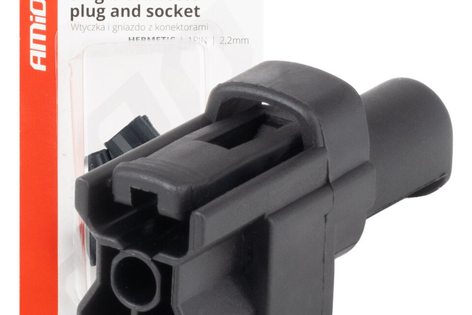 Vodotěsná sada elektrických konektorů 1 PIN 2,2 mm AMIO-04345