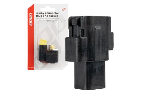 Zestaw złączy elektrycznych wodoszczelnych 4 PIN 2,2 mm AMIO-04348