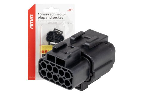 Komplet električnih vodootpornih konektora 10 PIN 2,2 mm AMIO-04351