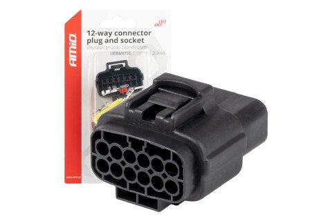 Set električnih vodootpornih konektora 12 PIN 2,2 mm AMIO-04352