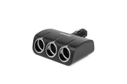 Rozbočovač zásuvek do zapalovače cigaret 12V 24V 120W 90° AMIO-04358