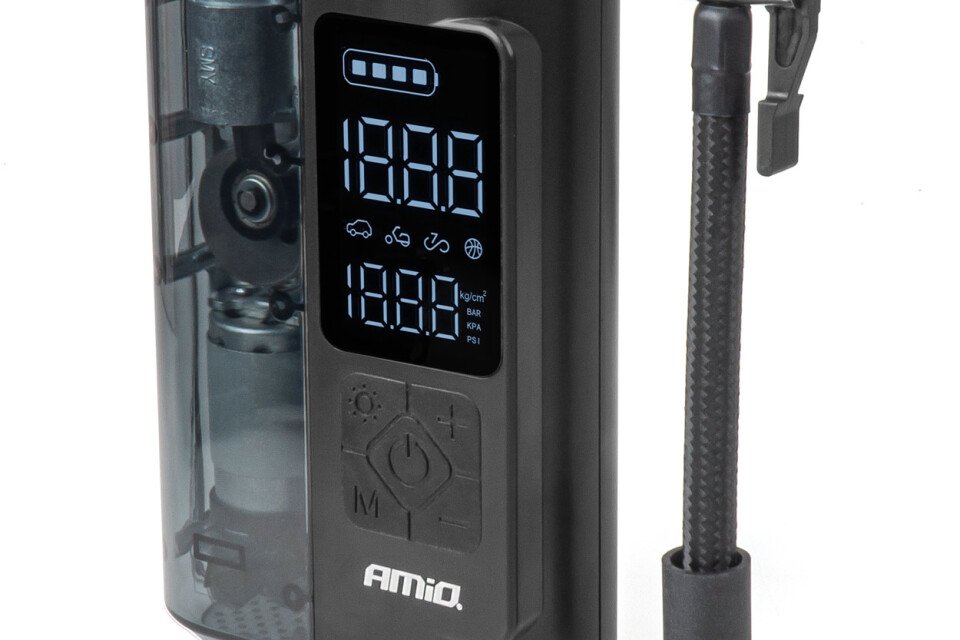 Bežični punjač za automobilski kompresor LED USB-C 40W AMIO-04378