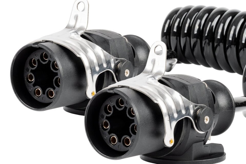 Spiralni kabl za TIR prikolicu 2x 7-pinski tip EBS 5m 24V AMIO-04383