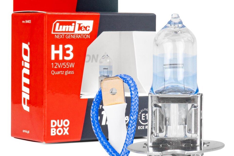 Halogenové žárovky H3 12V 55W LumiTec NEXT GENERATION +135% DUO AMIO-04403