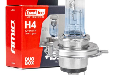 Halogenové žárovky H4 12V 60/55W LumiTec NEXT GENERATION +135% DUO AMIO-04404
