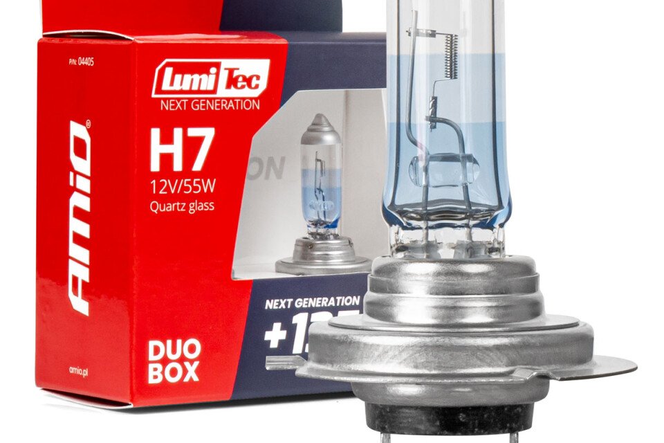 Halogenske žarnice H7 12V 55W LumiTec NASLEDNJA GENERACIJA +135% DUO AMIO-04405