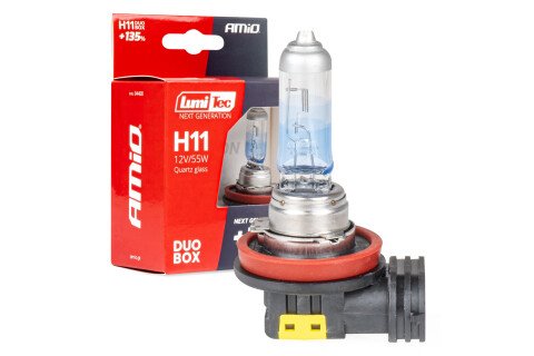 Żarówki halogenowe H11 12V 55W LumiTec NEXT GENERATION +135% DUO AMIO-04408