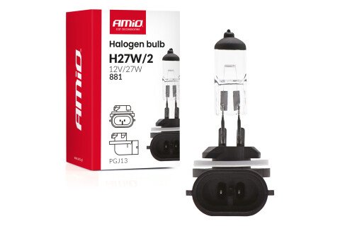 Halogena žarulja H27W/2 881 PGJ13 12V 27W AMIO-04413