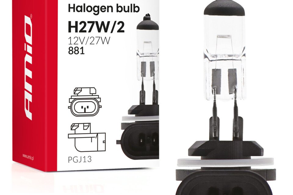 Halogena žarulja H27W/2 881 PGJ13 12V 27W AMIO-04413