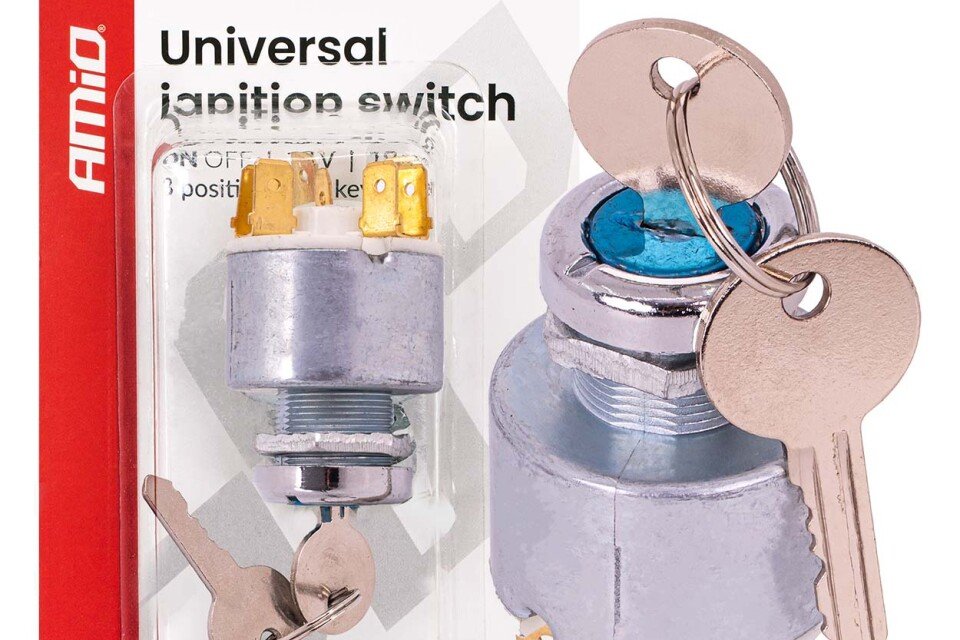 Interruttore di accensione universale 12V AMIO-04437
