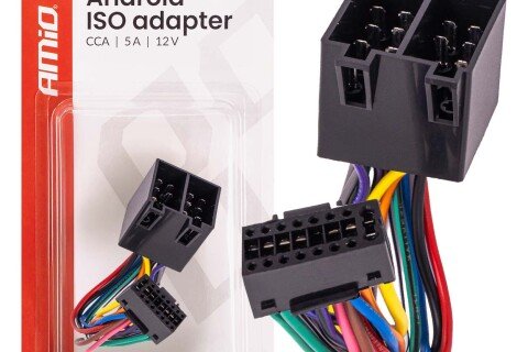 Σύστημα προσαρμογέα ραδιοφώνου Android ISO CCA 5A 12V AMIO-04442