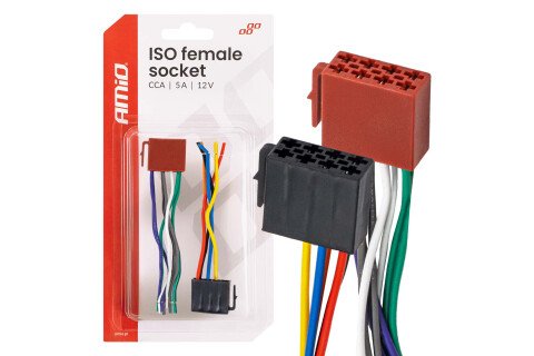 Ženski konektor ISO CCA 5A 12V AMIO-04444