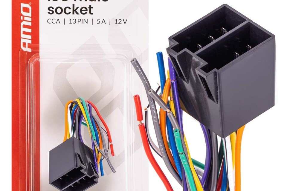 Integrisani muški ISO CCA konektor 13PIN 5A 12V AMIO-04445